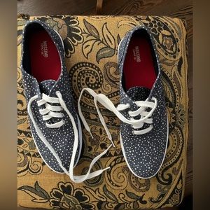 Women’s MOSSIMO Supply Co. Denim Blue White Stars Target Sneakers Size 10